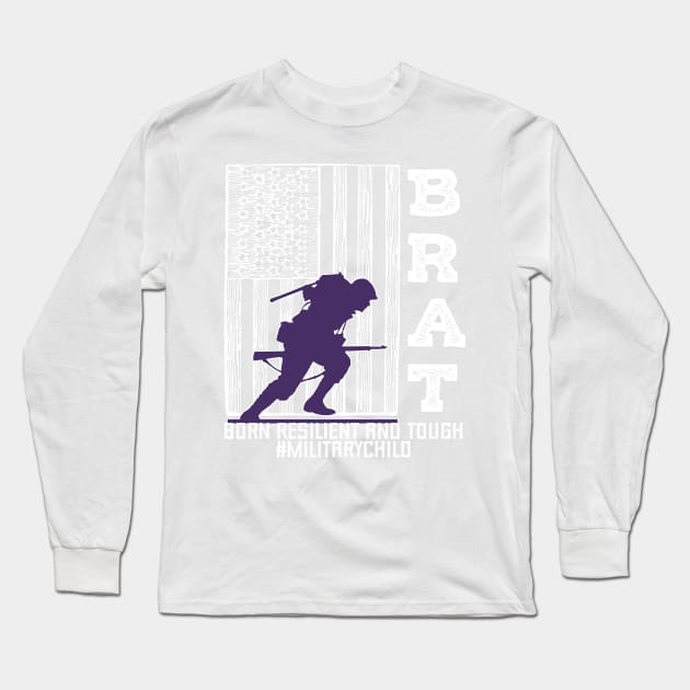 Purple Up For Military Kids - Month of the Military Child 2023 Long Sleeve T-Shirt by PraiseArts 